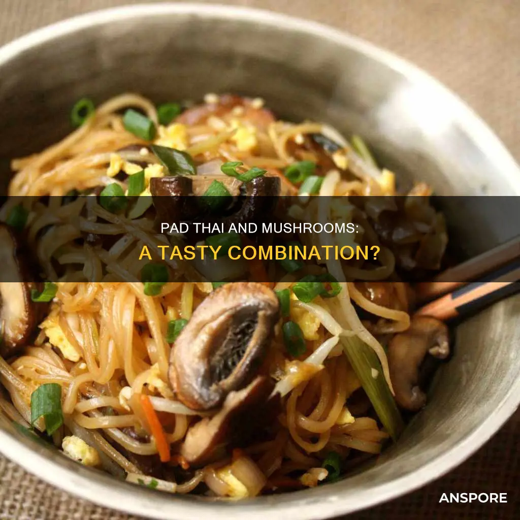 does pad thai have mushrooms