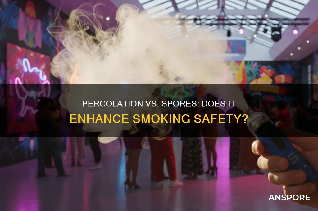 does percolation help against spores when smoking