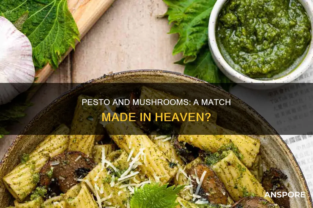 does pesto and mushrooms go together