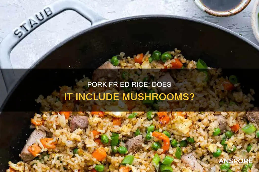 does pork fried rice have mushrooms