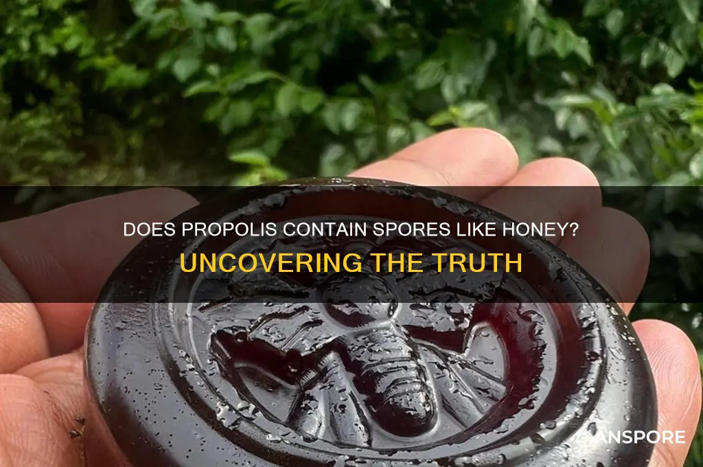 does propolis have spores like honey