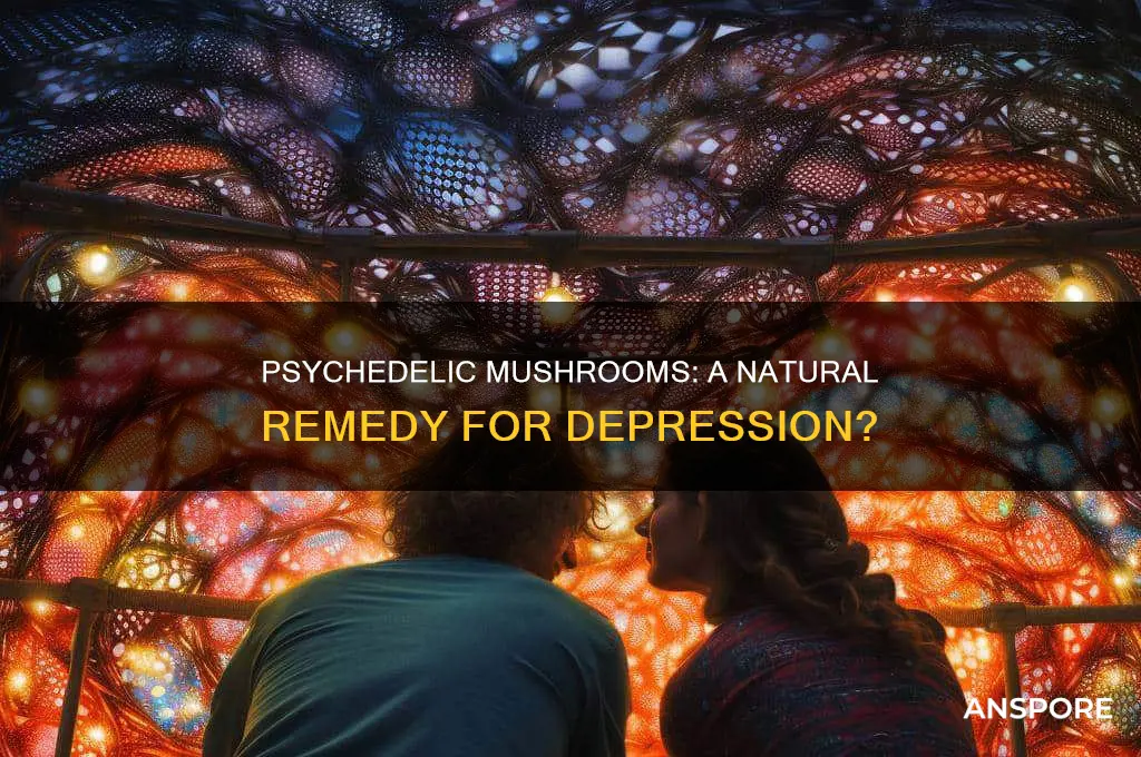 does psychedelic mushrooms help with depression and tearing it