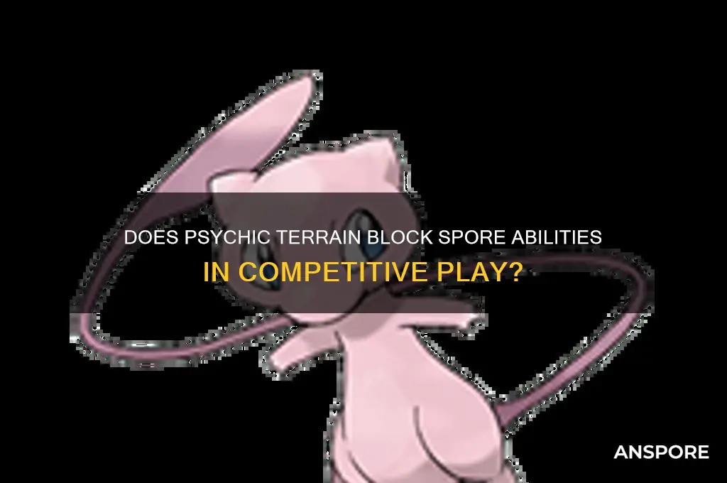 does psychic terrain stop spore