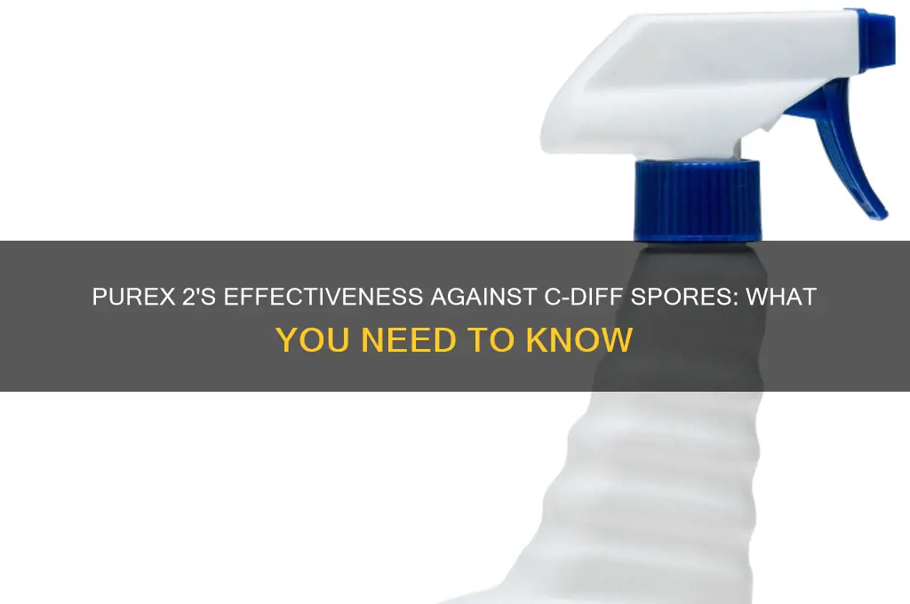 does purex 2 kill c-diff spores