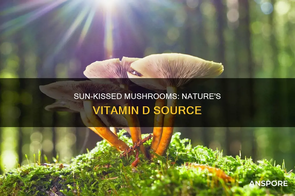 does put mushrooms in the sun for vitamin d