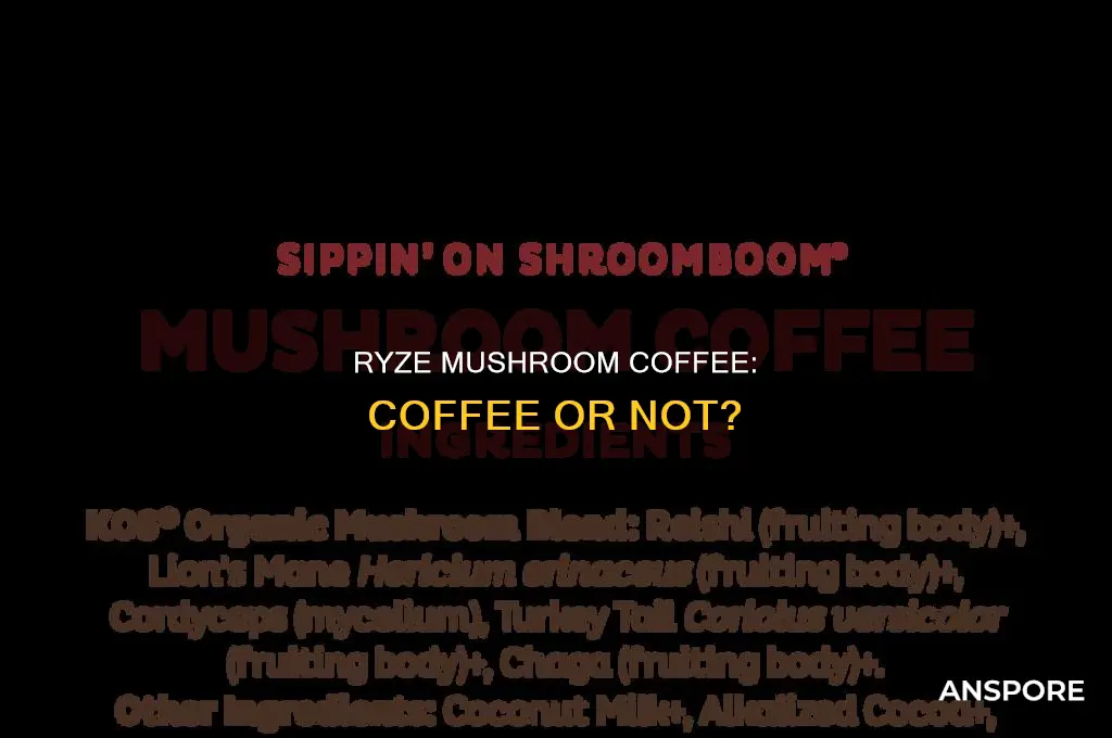 does ryze mushroom coffee have actual coffee in it