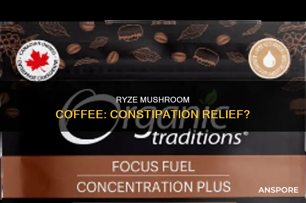does ryze mushroom coffee help with constipation