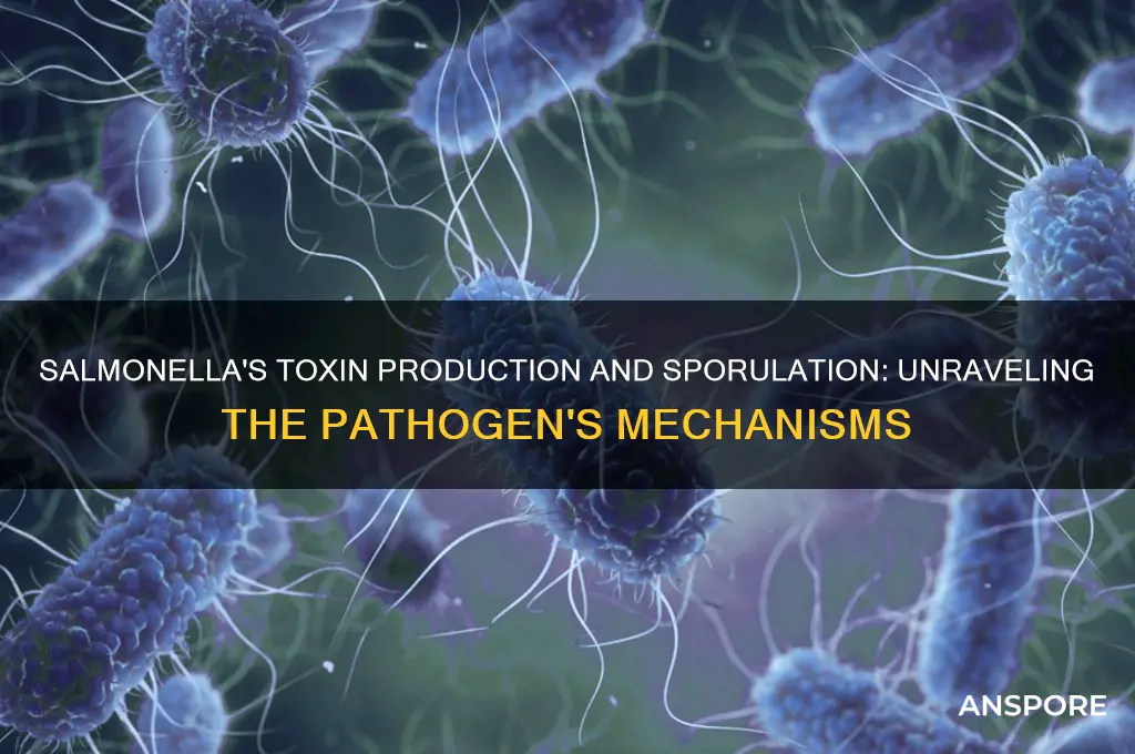does salmonella produce toxins and spores