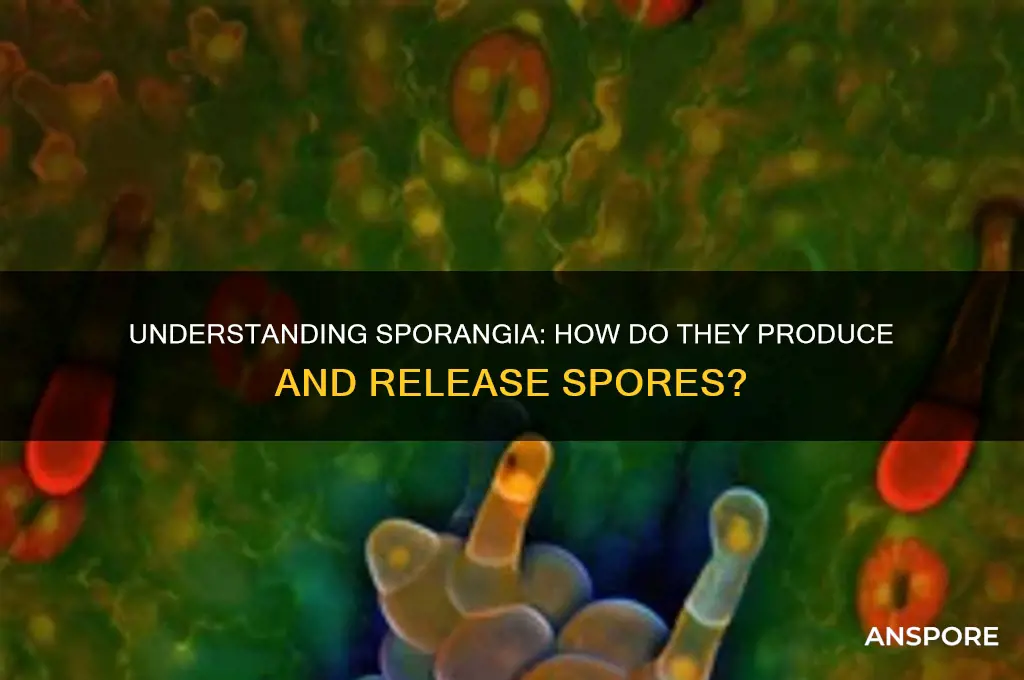 does sporangia make spores