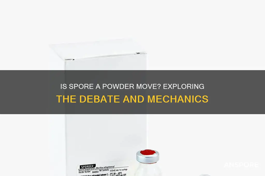 does spore count as powder move