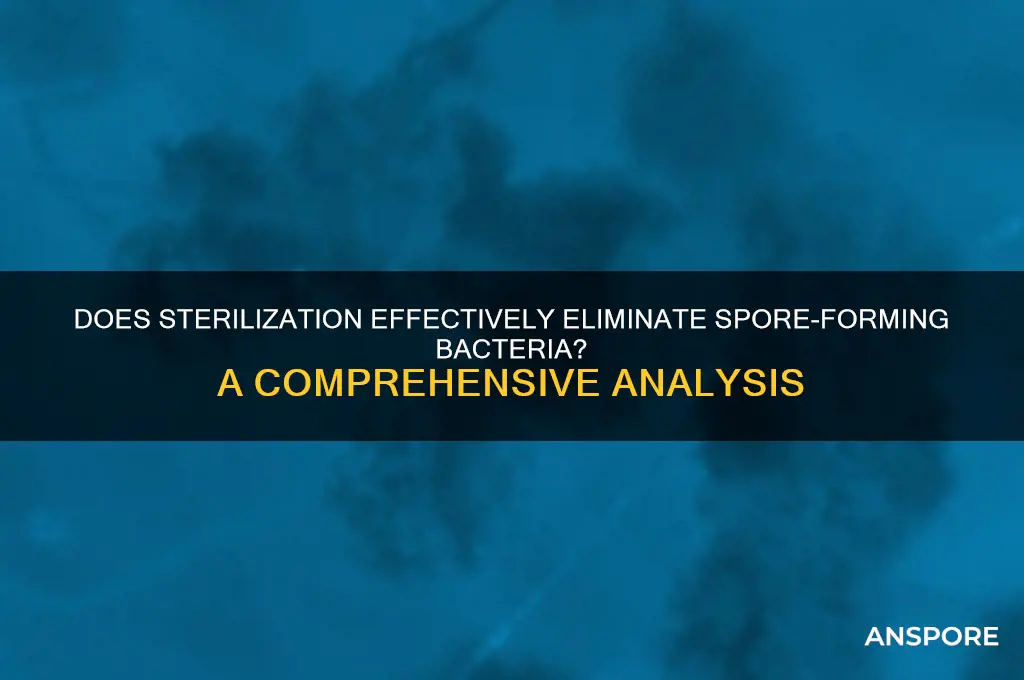 does sterilization kill spore forming