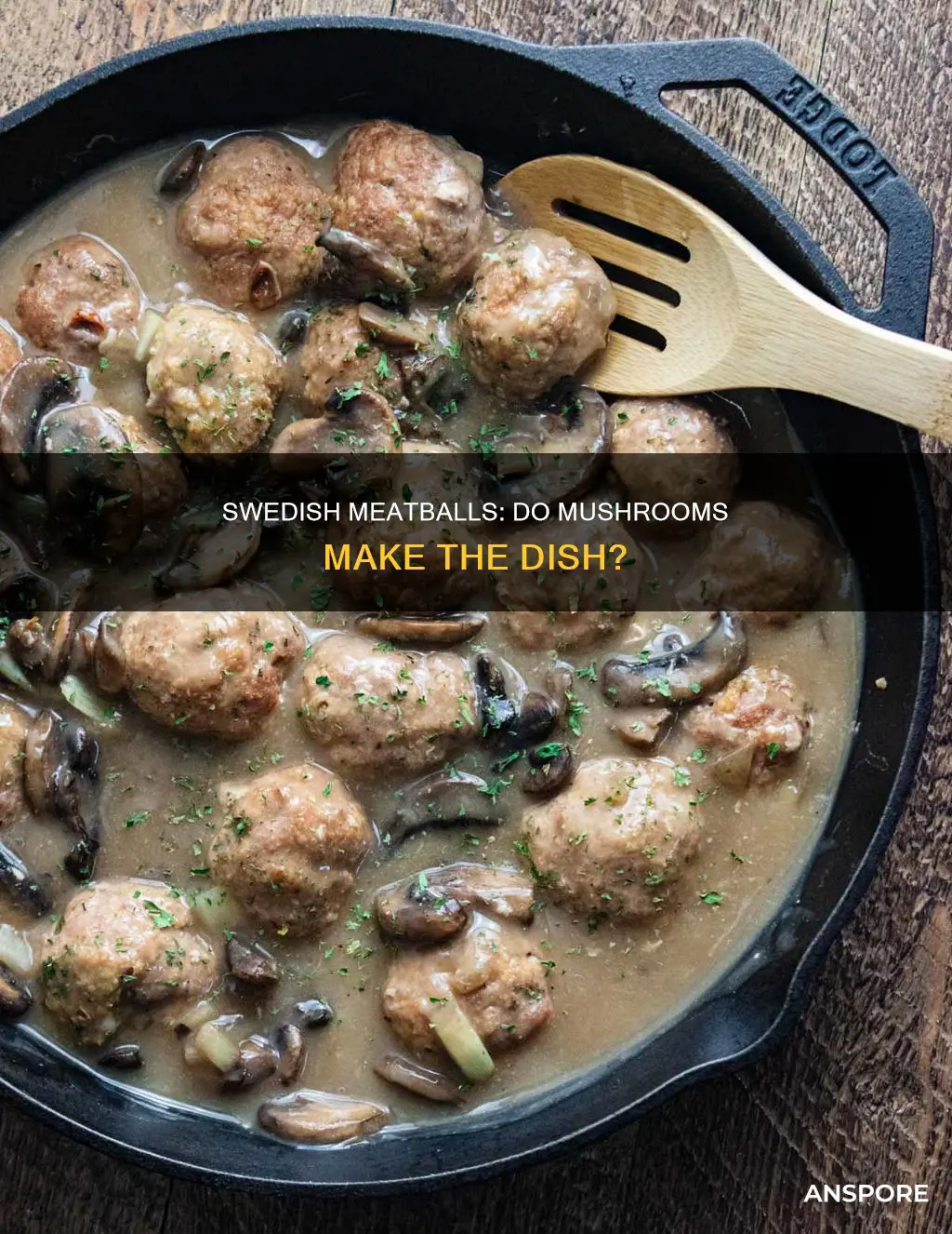 does swedish meatballs have mushrooms