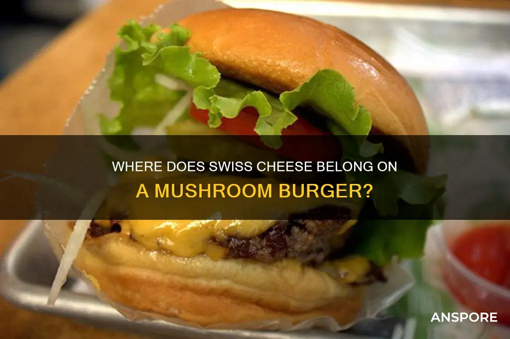 does swiss go on top or under mushrooms