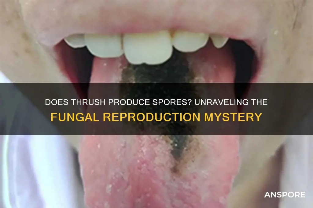 does thrush produce spores