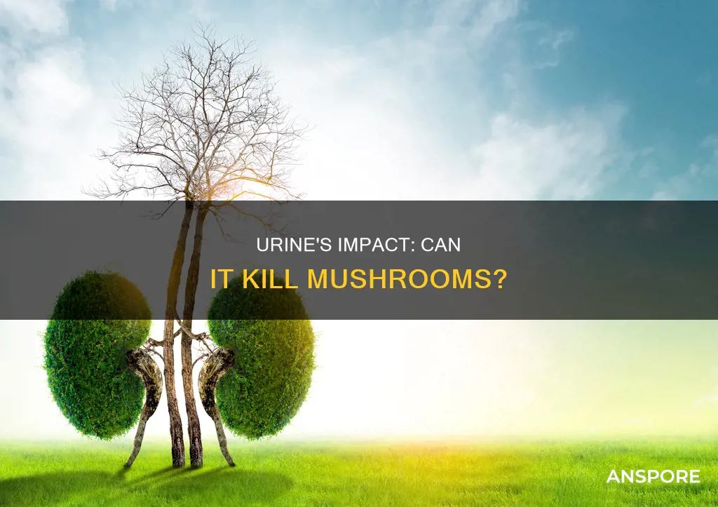 does urine kill mushrooms