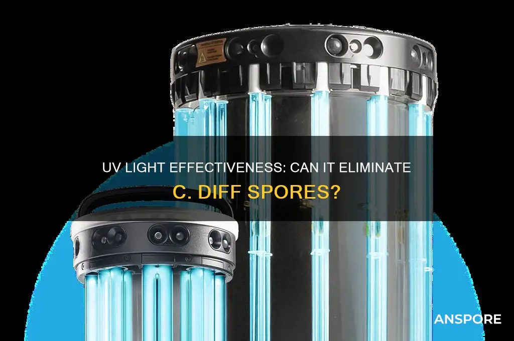 does uv kill c diff spores