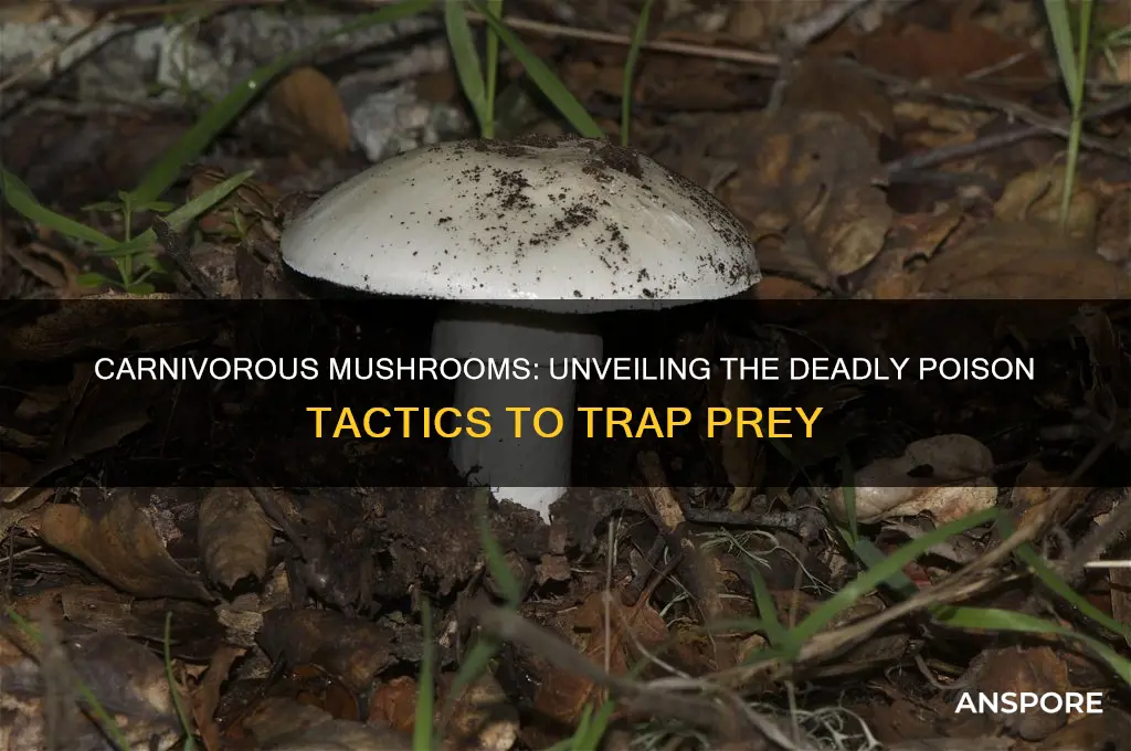 how a carnivorous mushroom poisons its prey