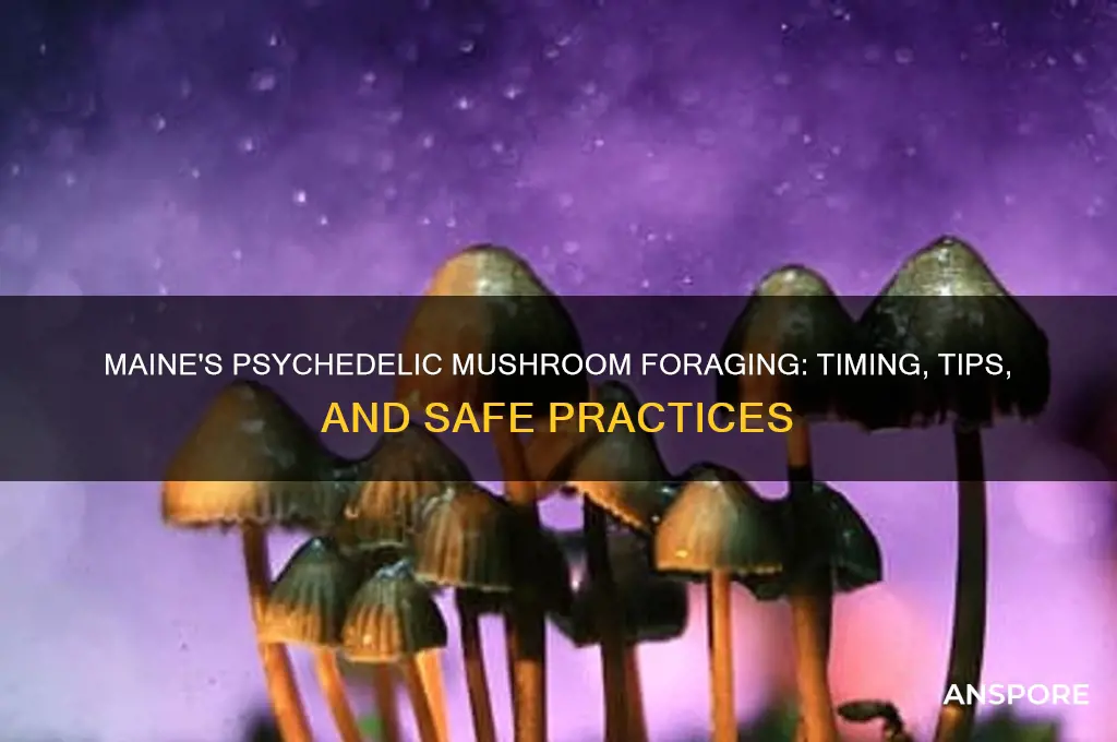 how and when to find psyhcedelic mushrooms in maine