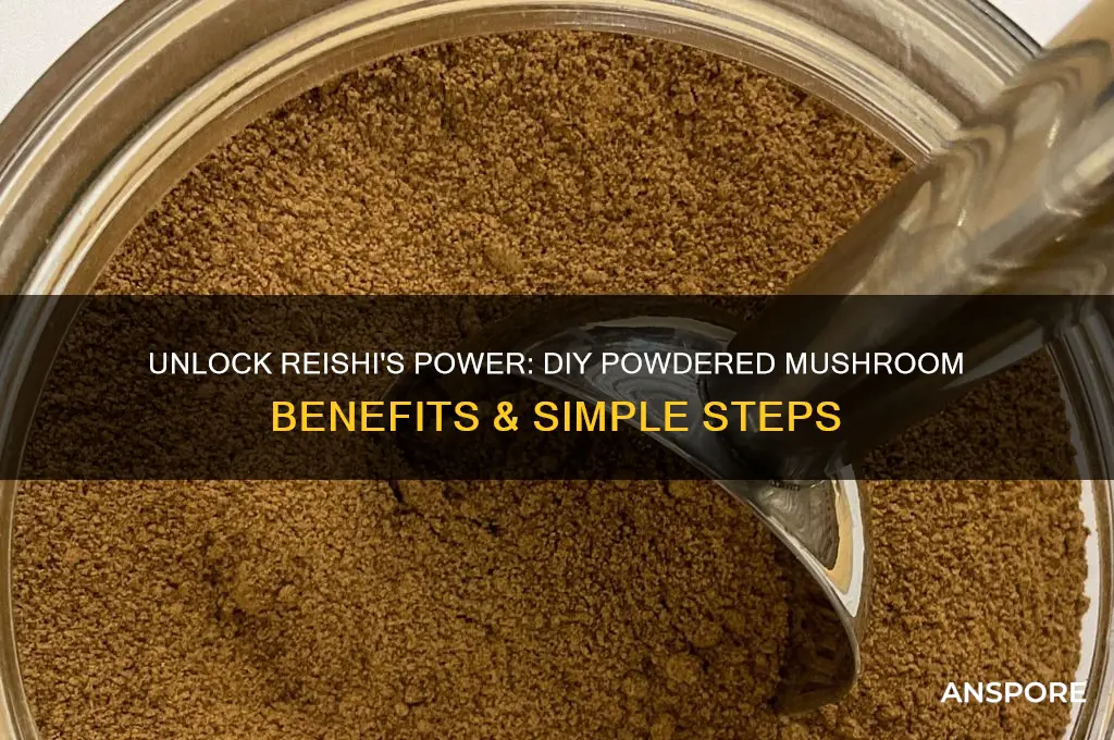 how and why to make powdered reishi mushroom