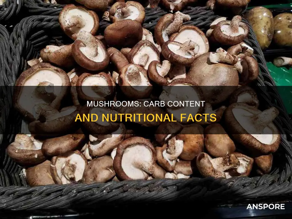 how any carbs in mushrooms
