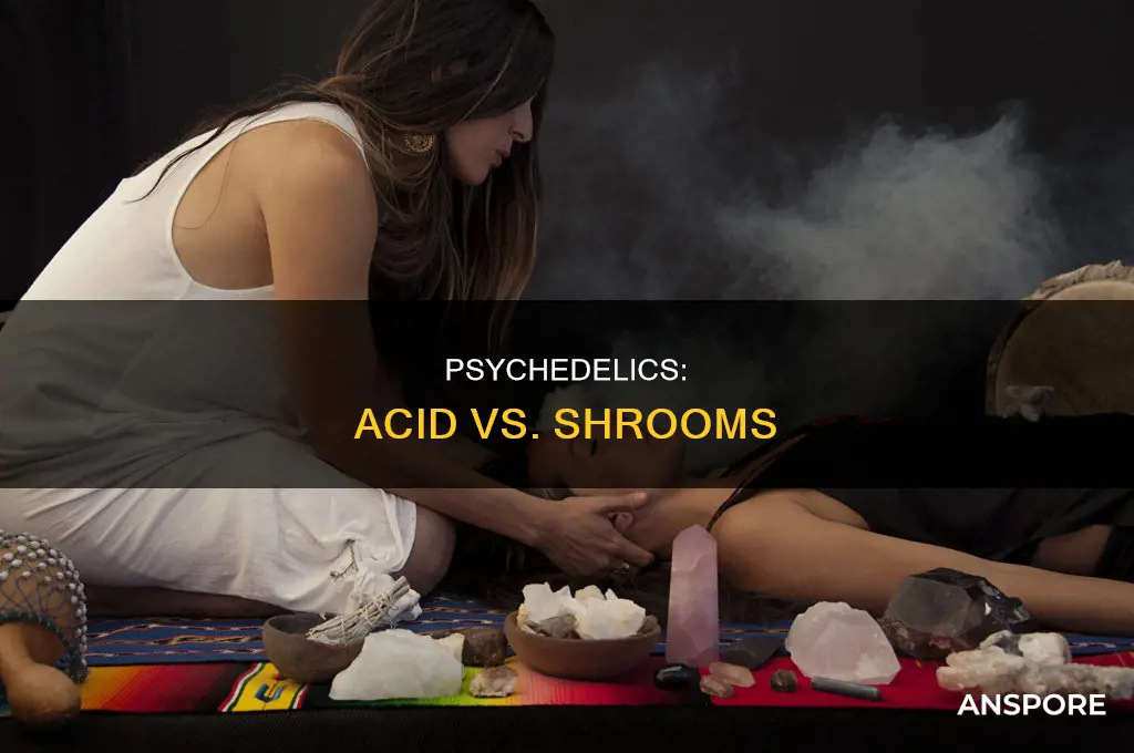 how are acid and mushrooms different