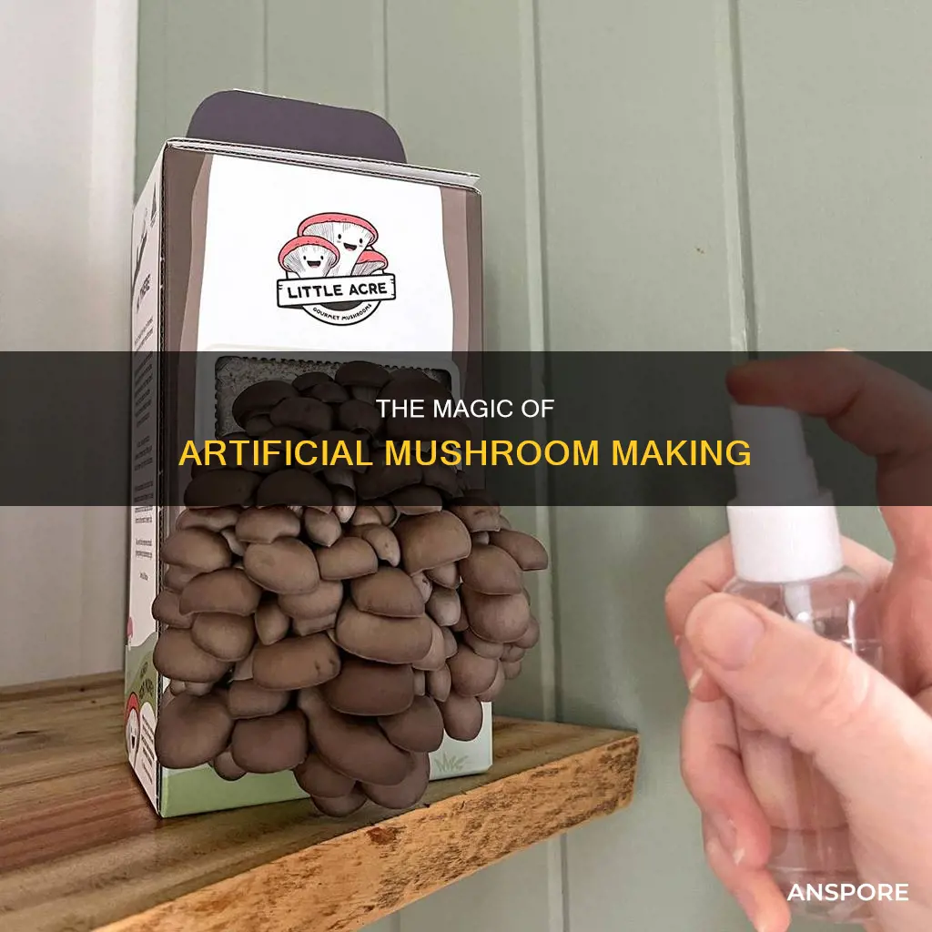 how are artificial mushrooms made