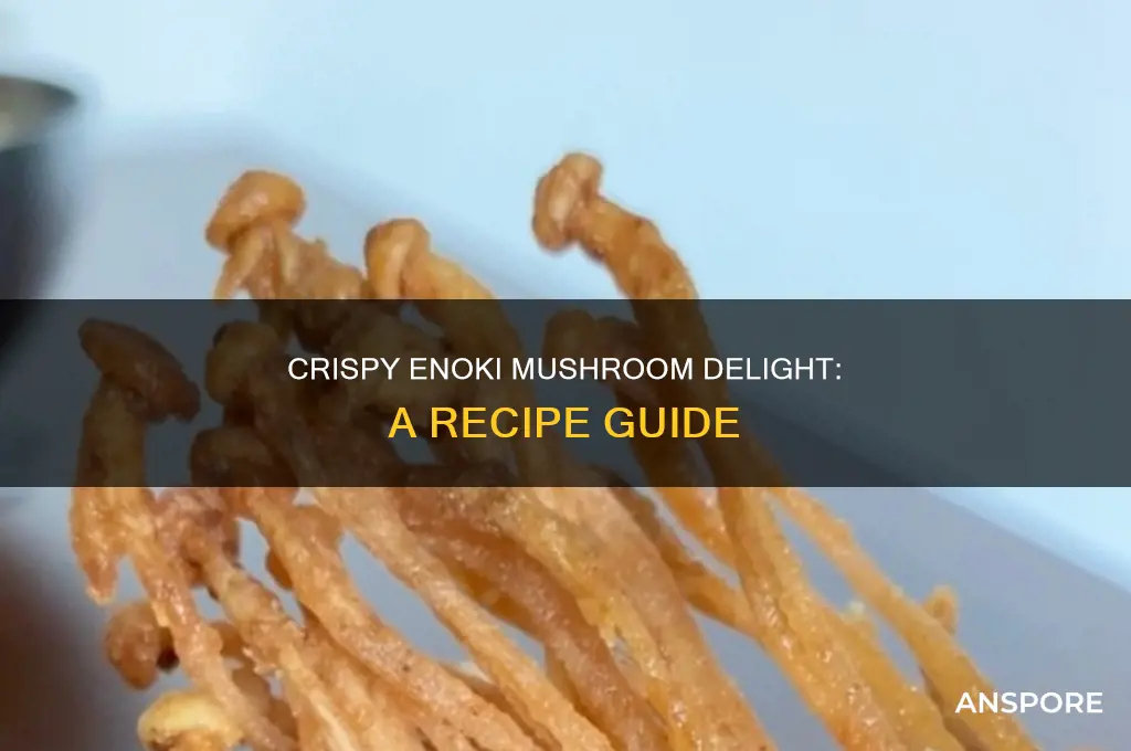 how are crunchy enoki mushroom recipe