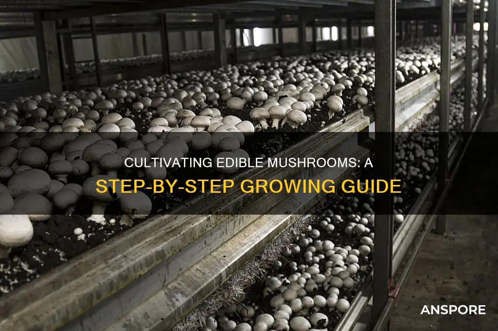 how are edible mushrooms grown