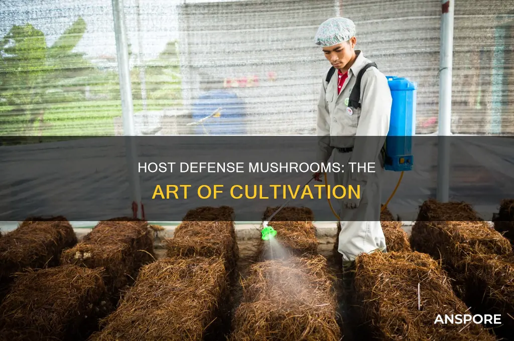 how are host defense mushrooms grown
