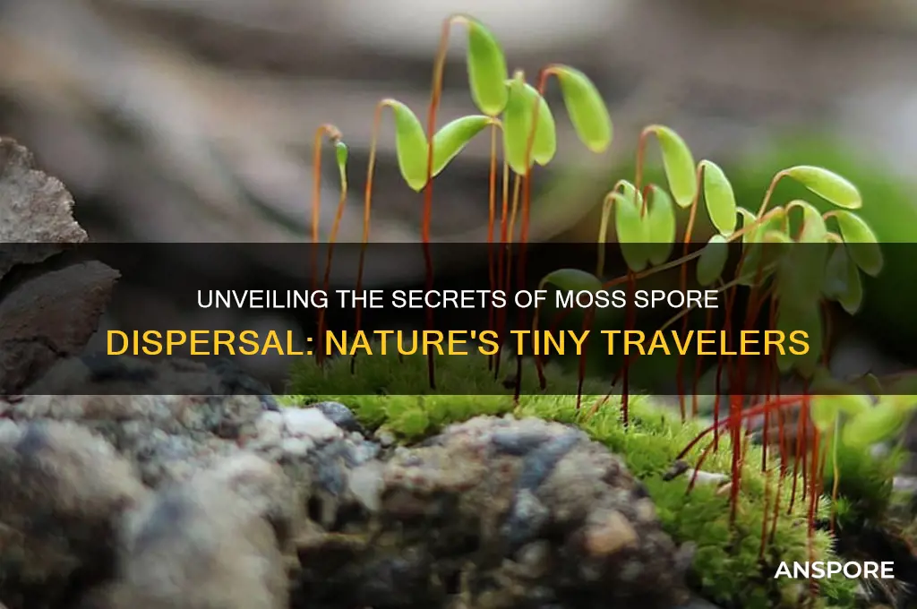 how are moss spores dispersed