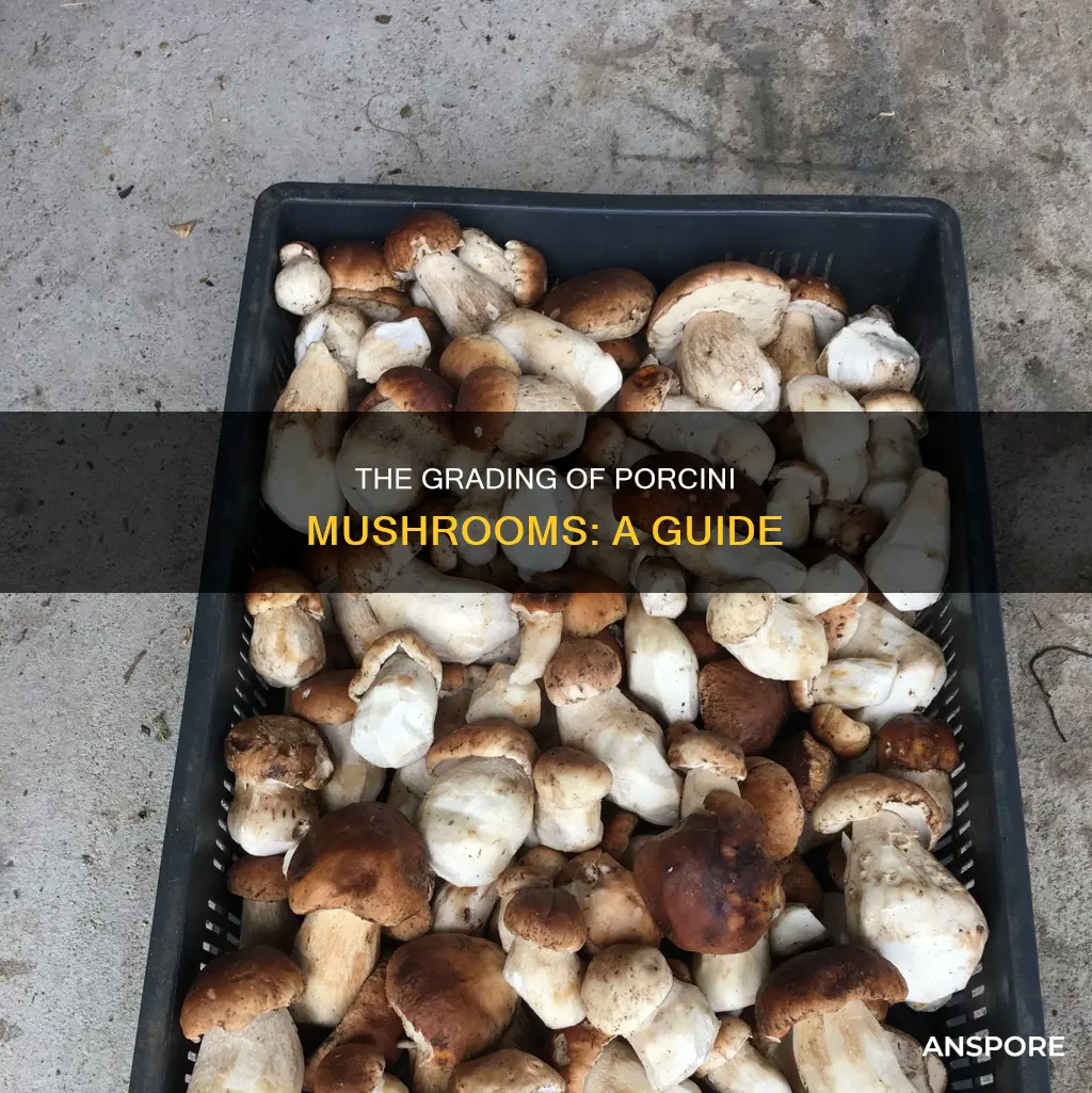 how are porcini mushrooms graded