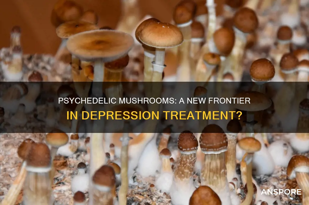 how are psychedelic mushrooms used for treating depression
