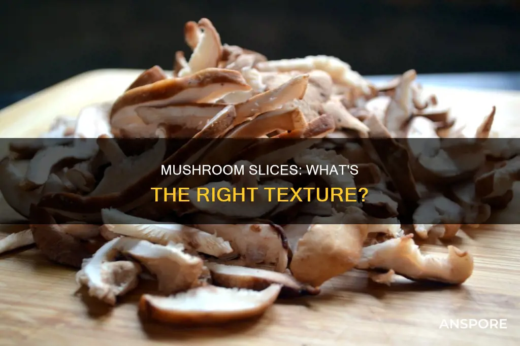 how are sliced mushrooms supposed to feel