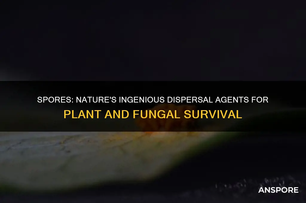 how are spores acting as dispersal agents