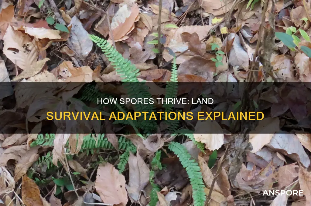 how are spores adapted for life on land