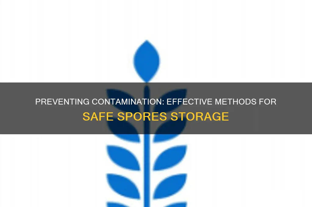 how are spores kept without being contaminated