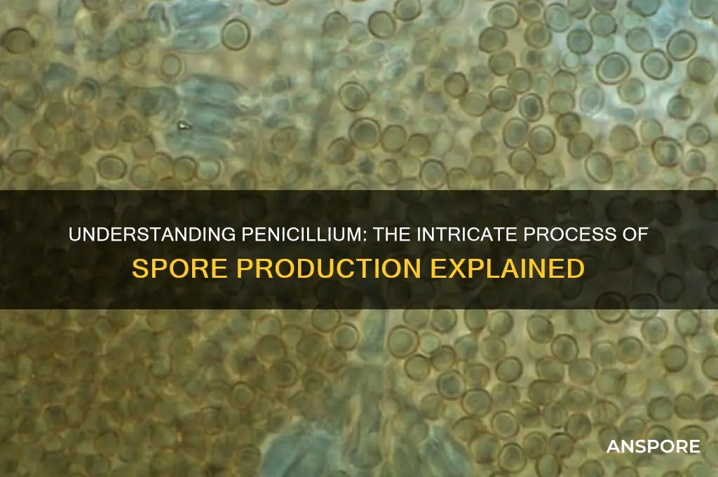 how are spores produced in penicillium