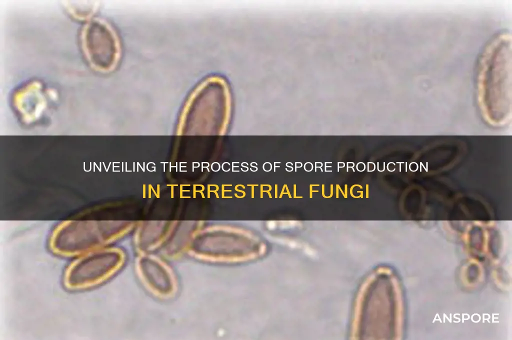 how are spores produced in tersstrial fungi