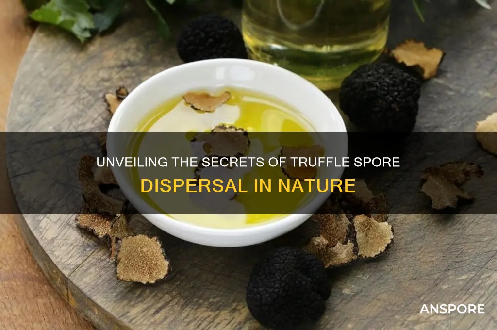 how are truffle spores dispersed