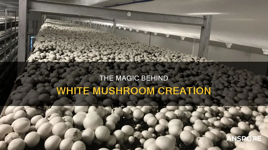 how are white mushrooms made