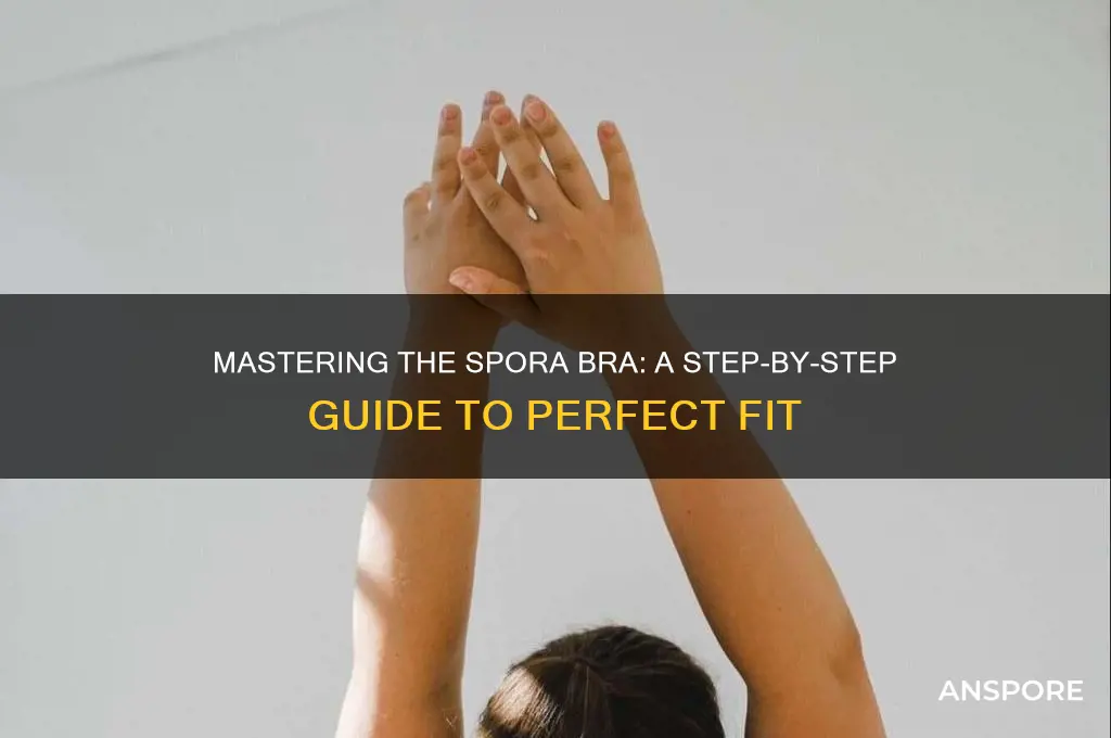 how are you supposed to put on a spora bra