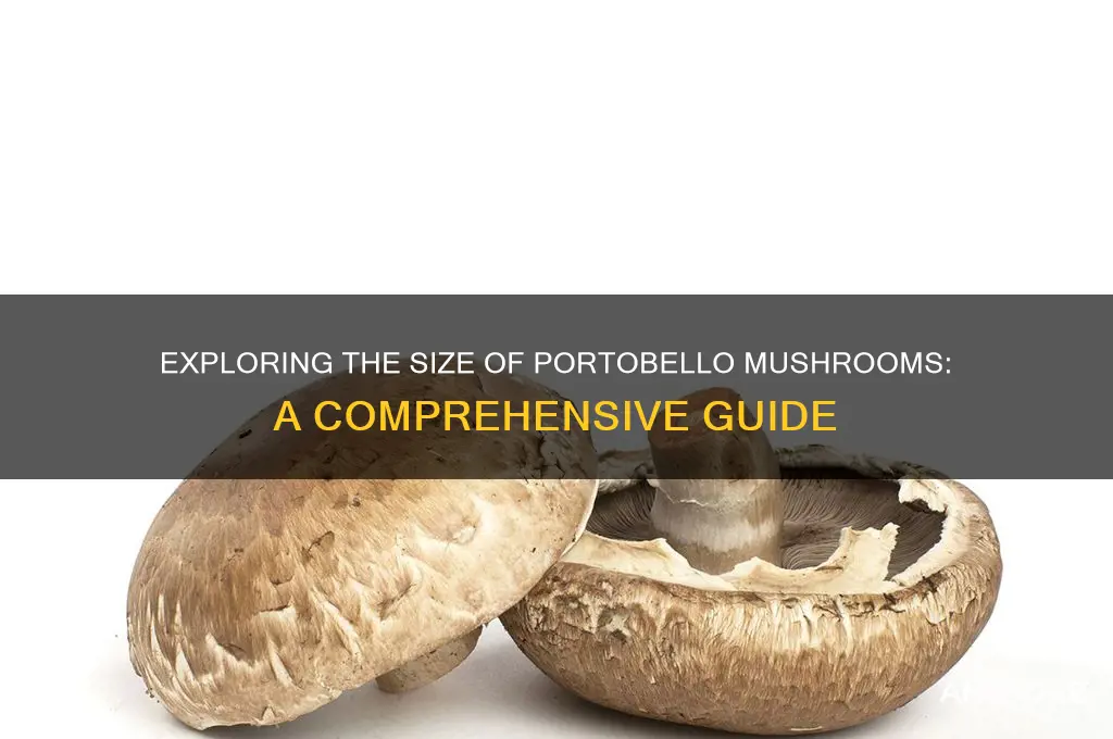 how big are portobello mushrooms
