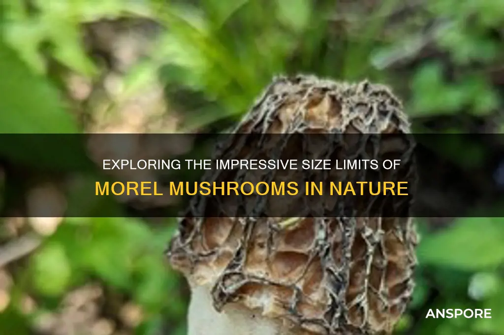how big can a morel mushroom get