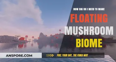 Designing a Floating Mushroom Biome: Optimal Size for Realism and Functionality