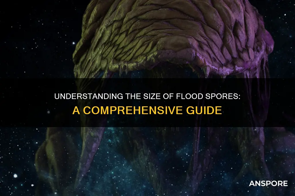 how big is a flood spore