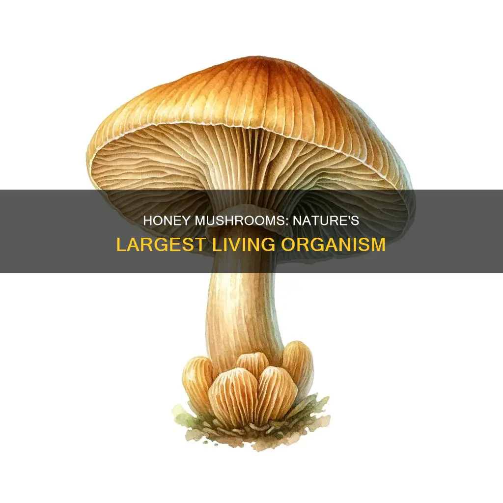 how big is a honey mushroom