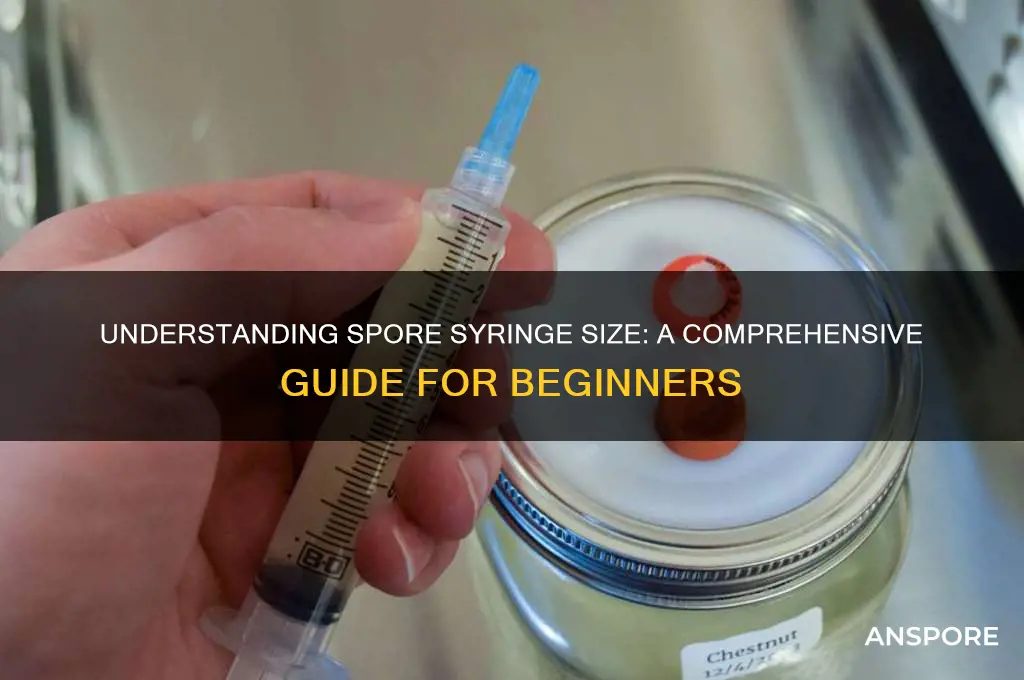 how big is a spore syringe