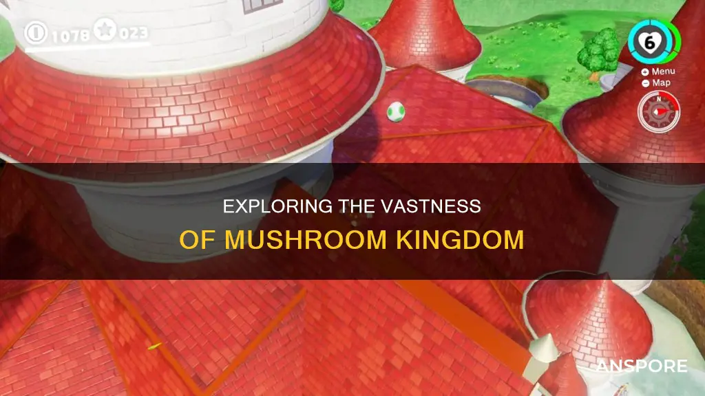 how big is the mushroom kingdom