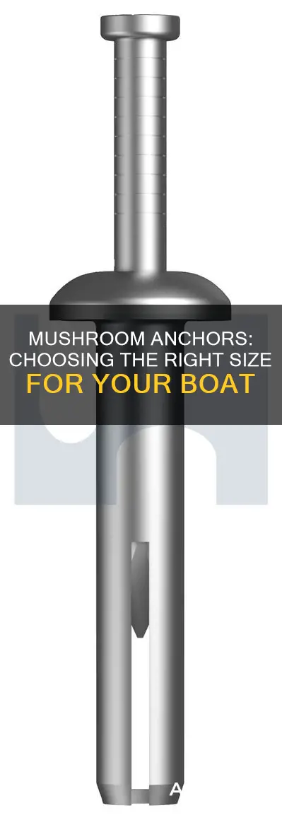 how big of a mushroom anchor do i need