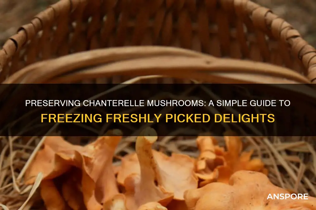 how can i freeze chanterelle mushrooms